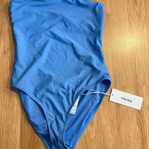NWT Rhythm Classic Minimal One Piece Swimsuit - Blue - Size Large